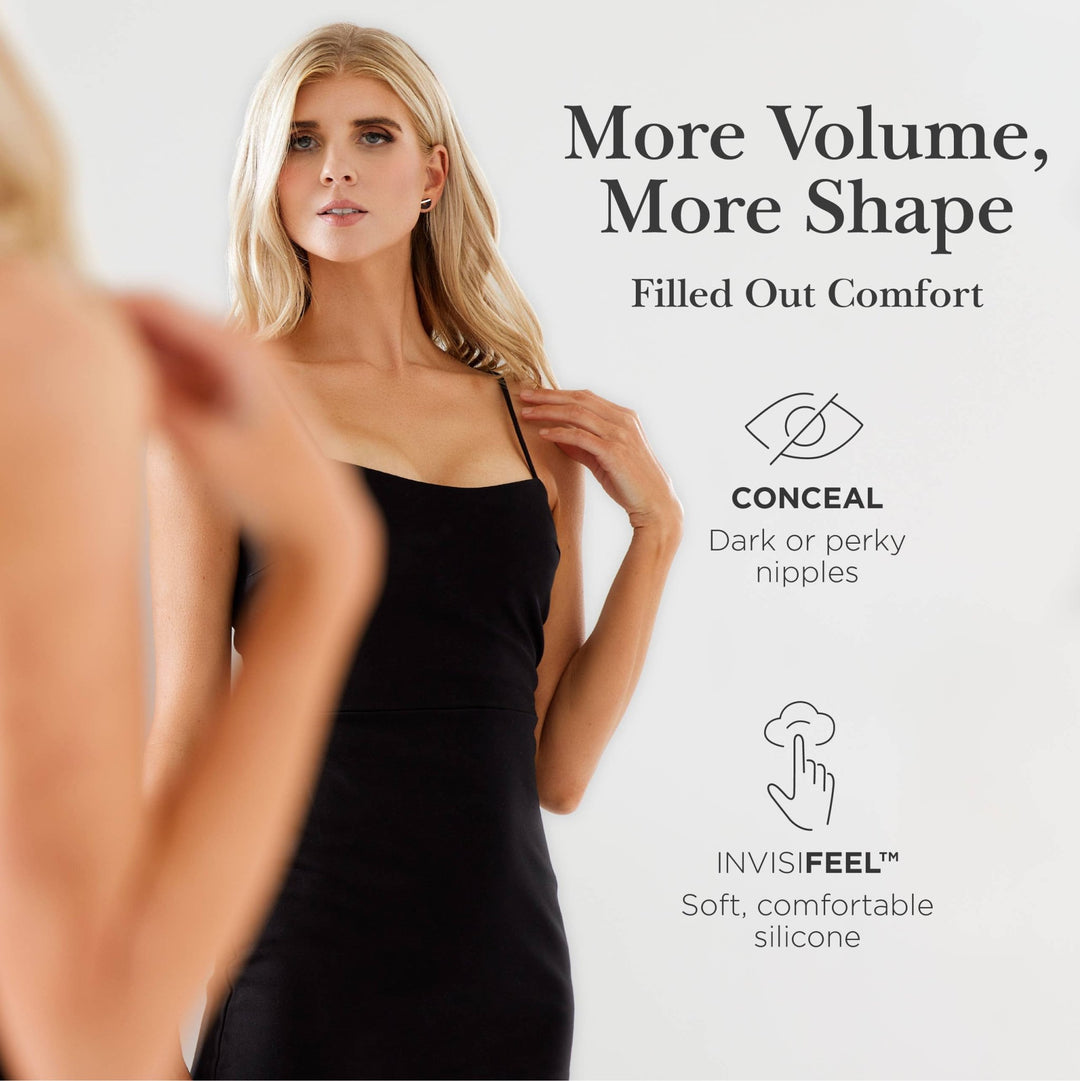 Nippies Skin Adhesive Nipple Covers with Extra Coverage: Creme - obligato