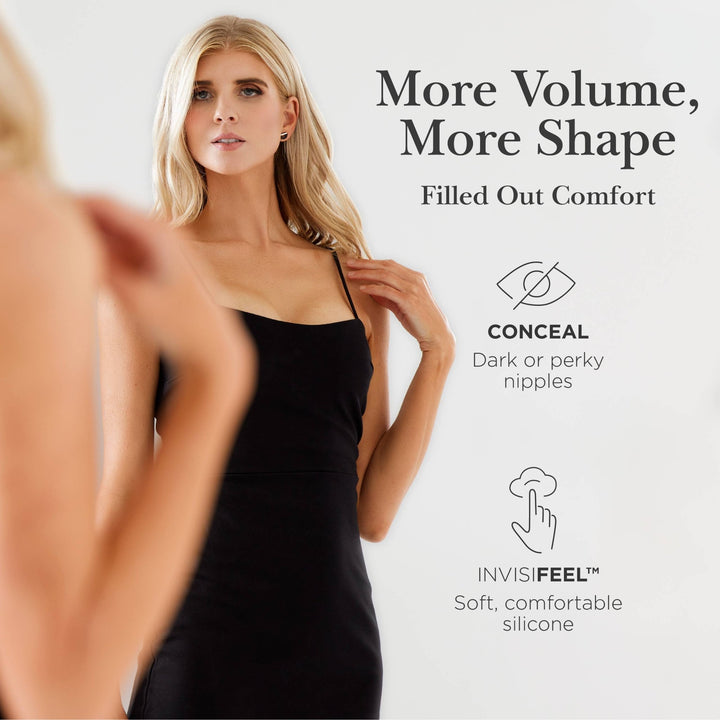 Nippies Skin Adhesive Nipple Covers with Extra Coverage: Creme - obligato