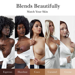 Nippies Skin Adhesive Nipple Covers with Extra Coverage: Creme - obligato