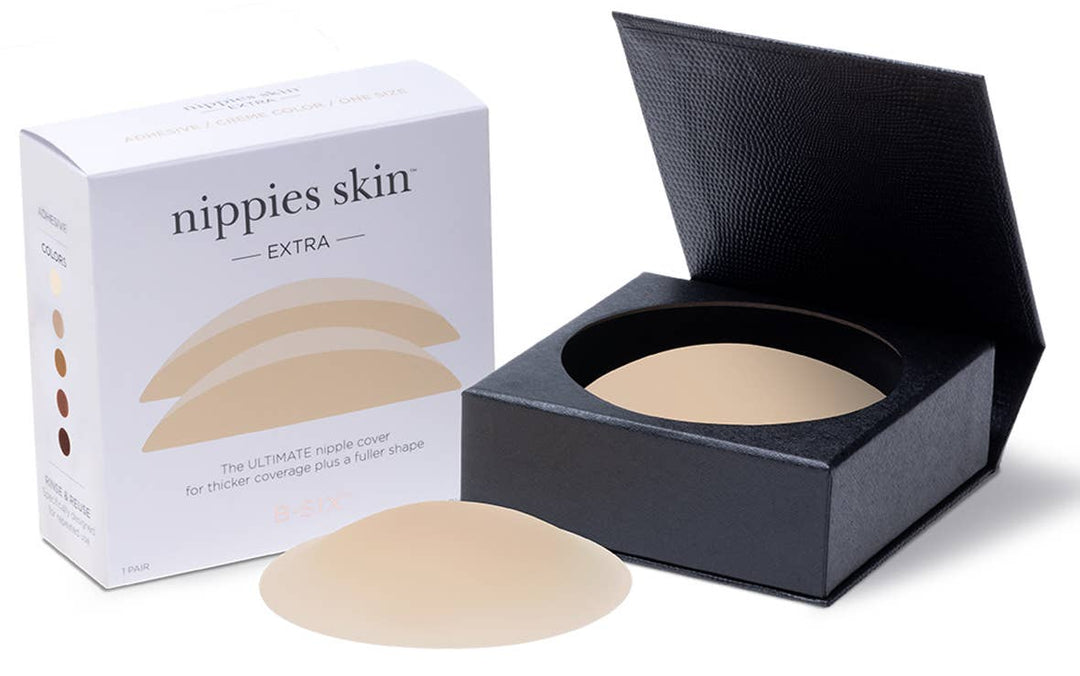 Nippies Skin Adhesive Nipple Covers with Extra Coverage: Creme - obligato
