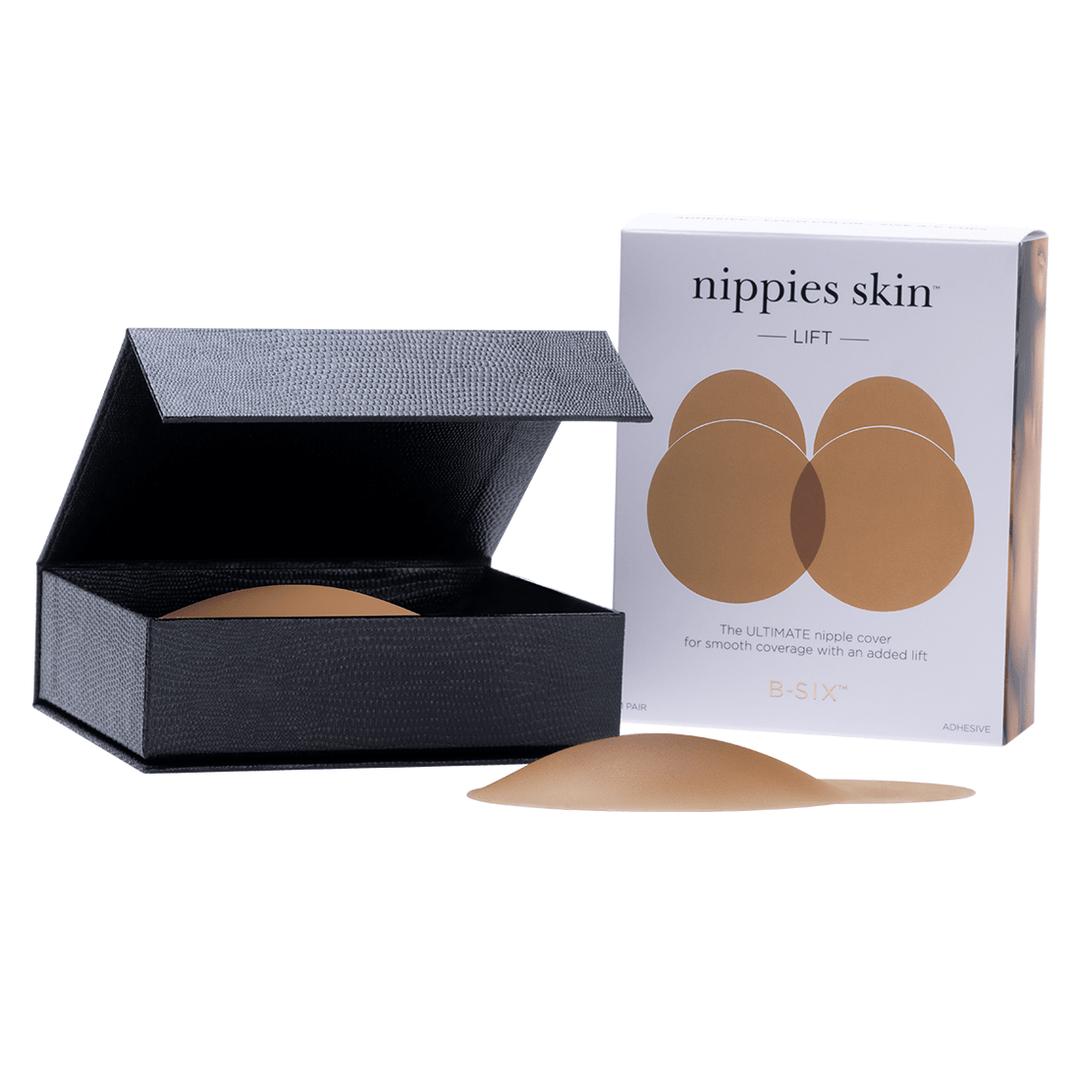 Nippies Skin Adhesive Nipple Covers with Lifting Tab: Caramel / Size 2 - obligato
