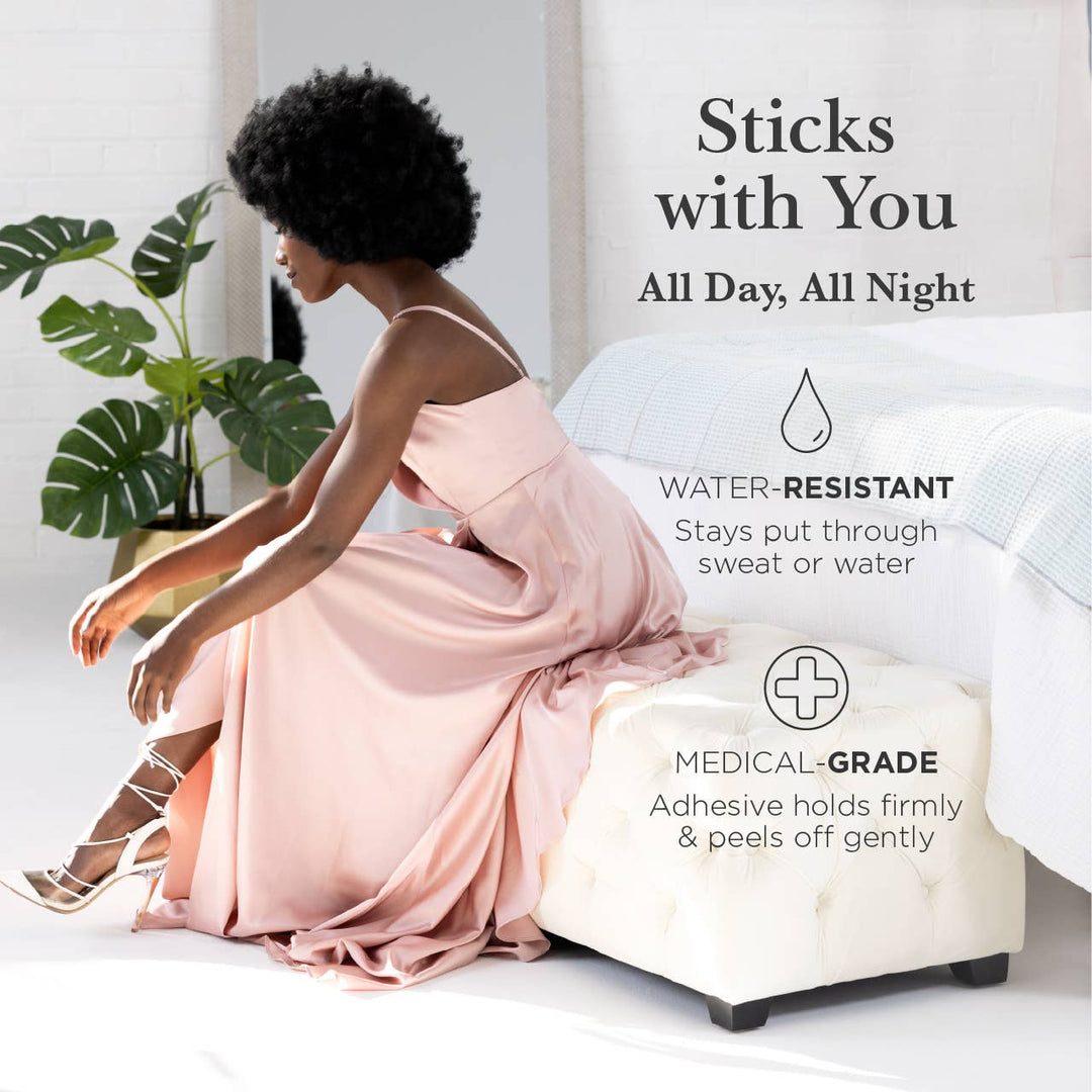 Nippies Skin Adhesive Nipple Covers with Lifting Tab: Caramel / Size 2 - obligato