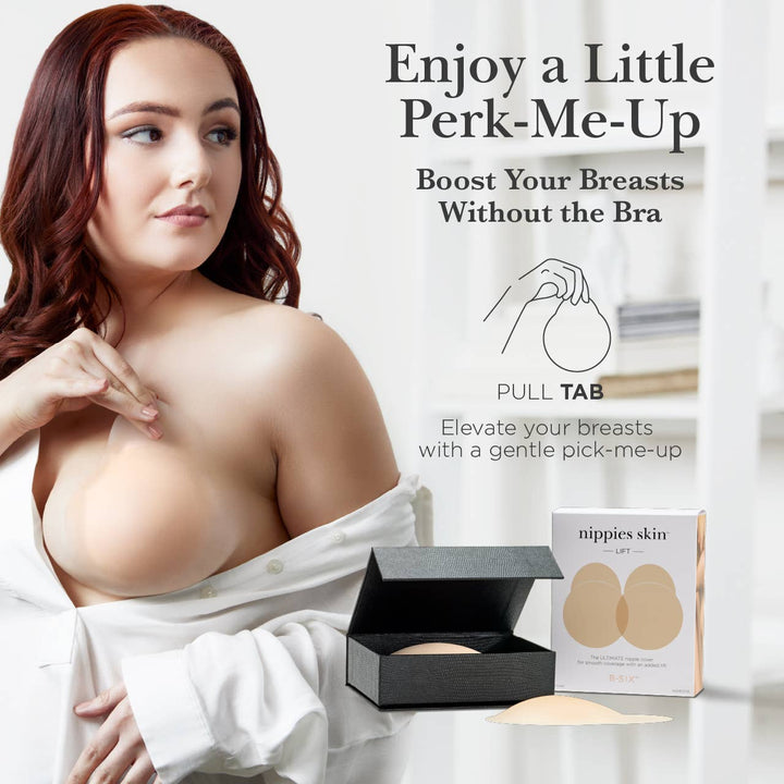 Nippies Skin Adhesive Nipple Covers with Lifting Tab: Caramel / Size 2 - obligato