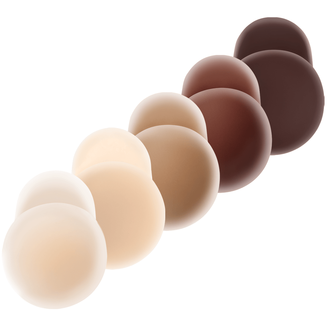 Nippies Skin Adhesive Nipple Covers with Lifting Tab: Caramel / Size 2 - obligato