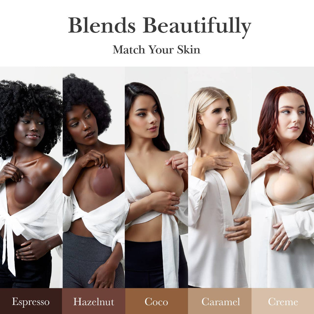 Nippies Skin Adhesive Nipple Covers with Lifting Tab: Caramel / Size 2 - obligato