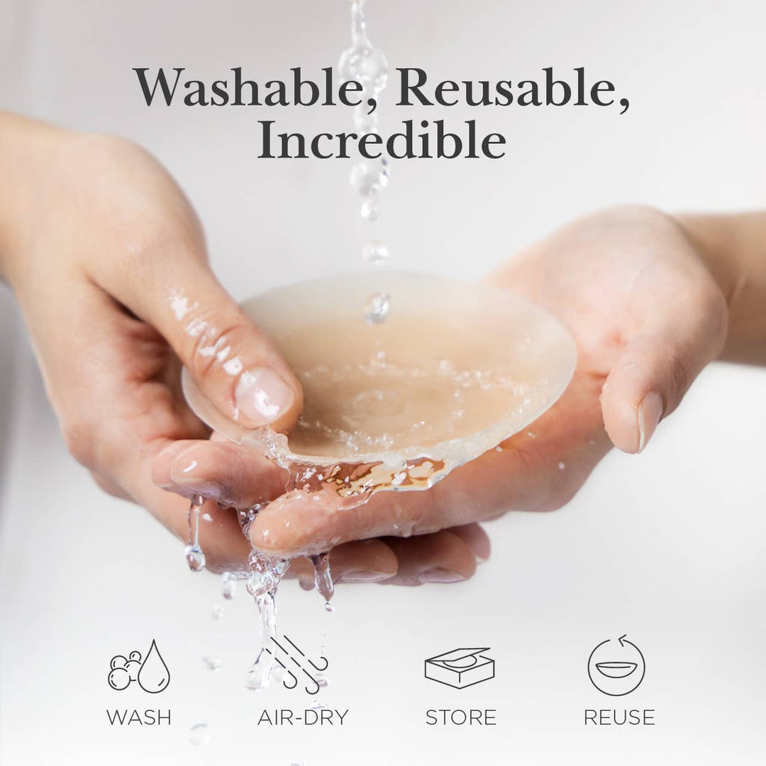 Nippies Skin Adhesive Nipple Covers with Lifting Tab: Caramel / Size 2 - obligato