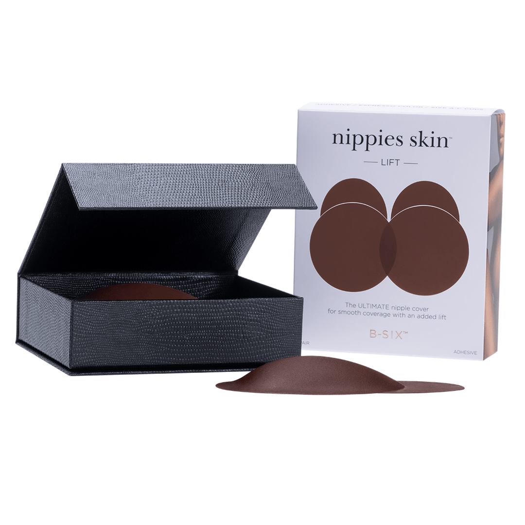 Nippies Skin Adhesive Nipple Covers with Lifting Tab: Caramel / Size 2 - obligato