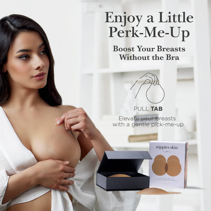 Nippies Skin Adhesive Nipple Covers with Lifting Tab: Creme / Size 2 - obligato