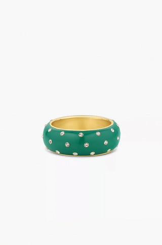 Noel Green Enamel Shimmer Ring - obligato