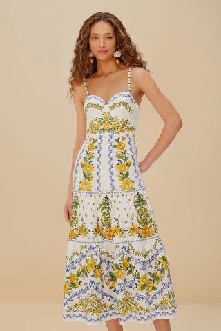 Off - White Sicily Organic Cotton Midi Dress - obligato