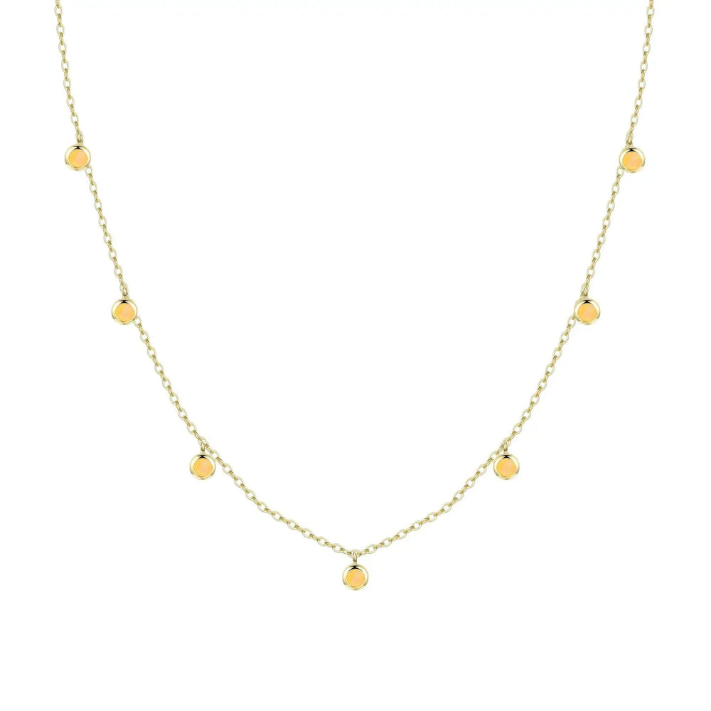 Opal Dew Drops Reversible Layering Necklace - obligato