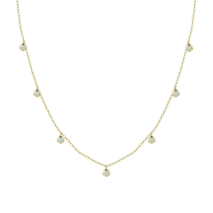 Opal Dew Drops Reversible Layering Necklace: Tangerine Opal - obligato
