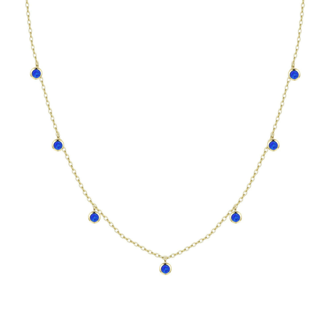 Opal Dew Drops Reversible Layering Necklace: Tangerine Opal - obligato