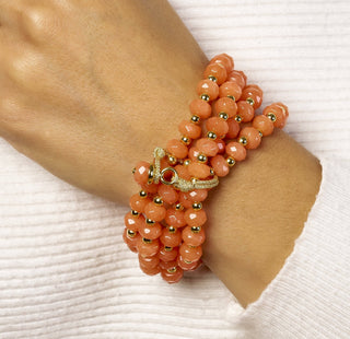 Orange Crush Sally Stacking Bracelet - obligato