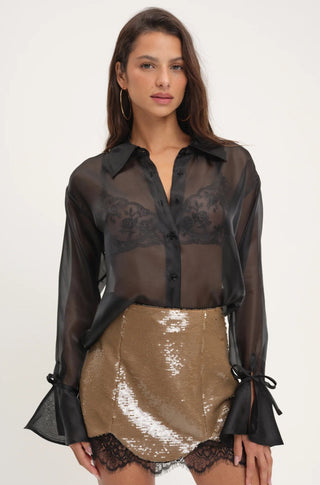 Organza Button - Up Blouse - obligato