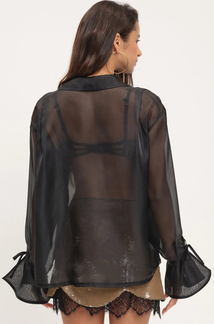 Organza Button - Up Blouse - obligato