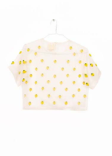 Organza Top in Lemon - obligato