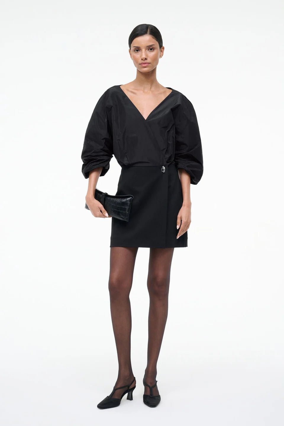 Orion Mini Dress in Black - obligato