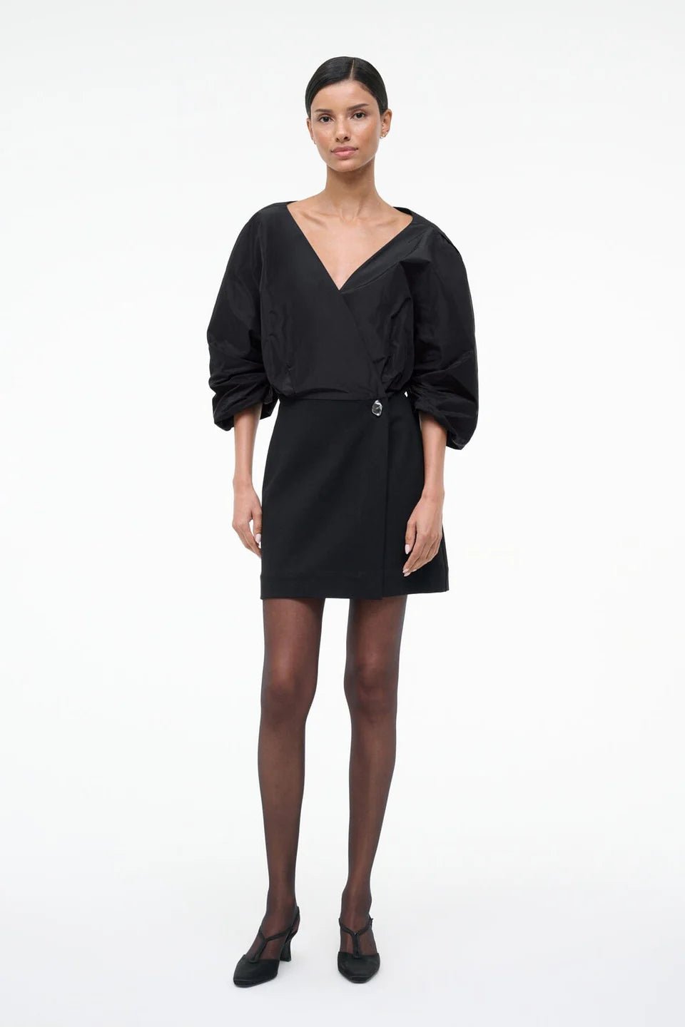 Orion Mini Dress in Black - obligato