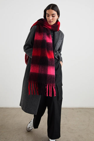 Oslo Scarf in Scarlet Onyx - obligato