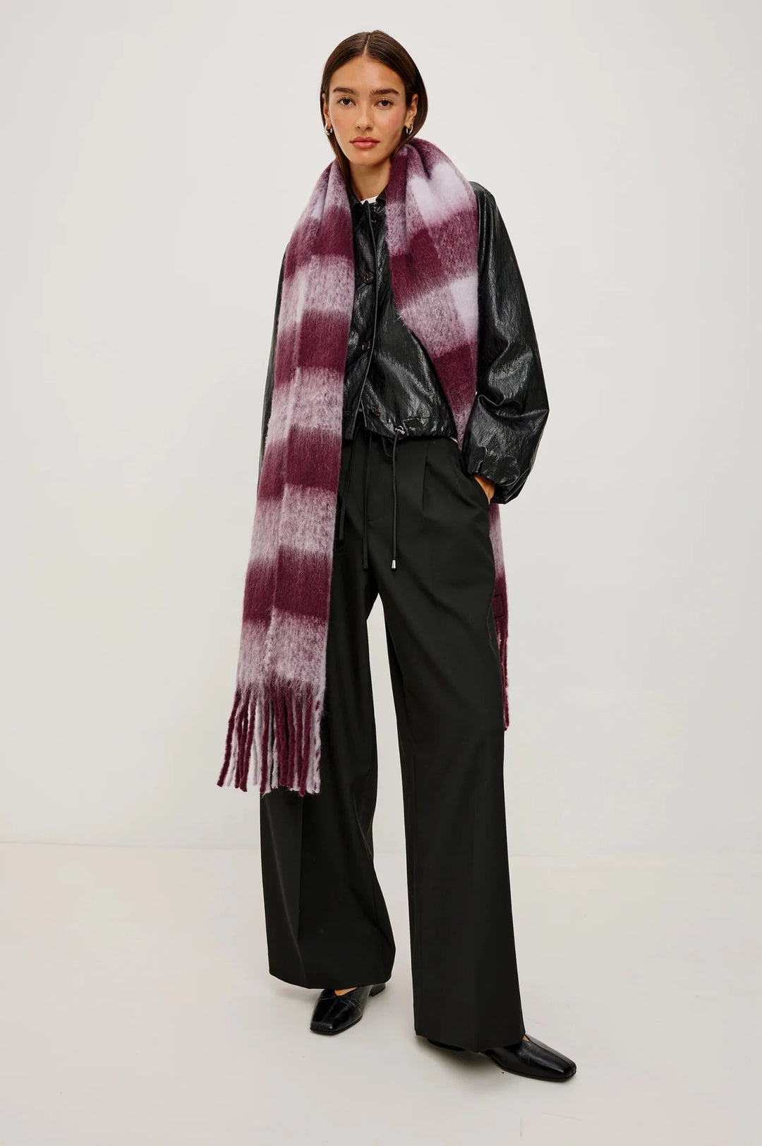 Oslo Scarf in Wine - obligato