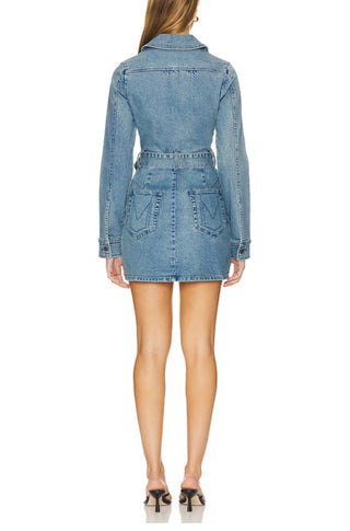 Outlaw Long Sleeve Denim Dress - obligato