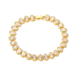 Oval Bezel Tennis Bracelet - obligato