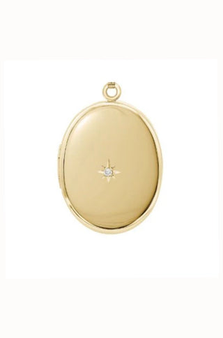 Oval Charm With Diamonds - obligato