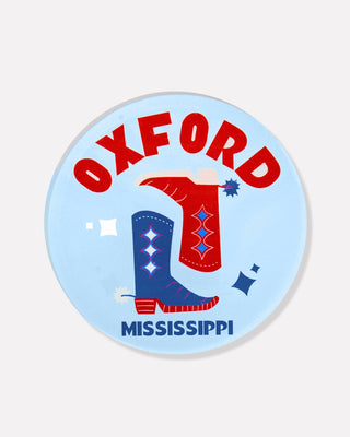 Oxford, Mississippi Acrylic Drink Coaster: Box Set of 4 - obligato