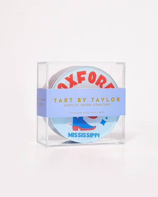 Oxford, Mississippi Acrylic Drink Coaster: Box Set of 4 - obligato