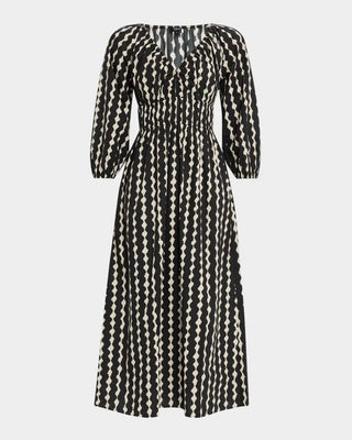 Paio Dress in Painted Noir - obligato