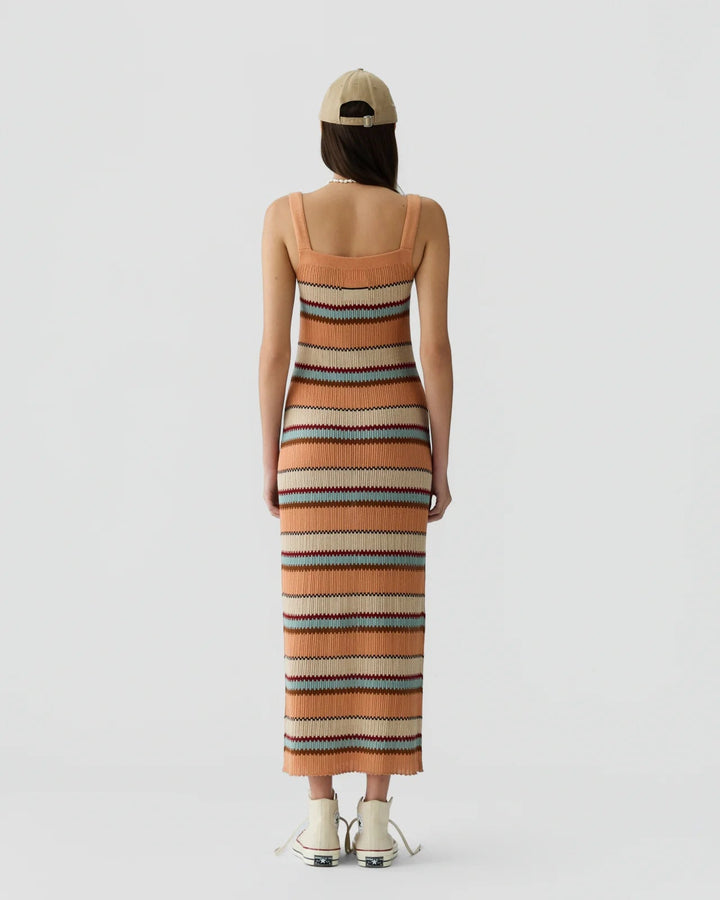 Palazzo Dress in Nectar Combo - obligato