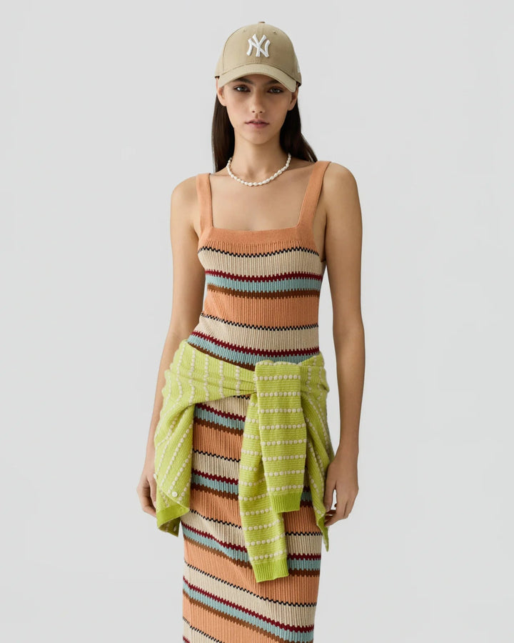 Palazzo Dress in Nectar Combo - obligato