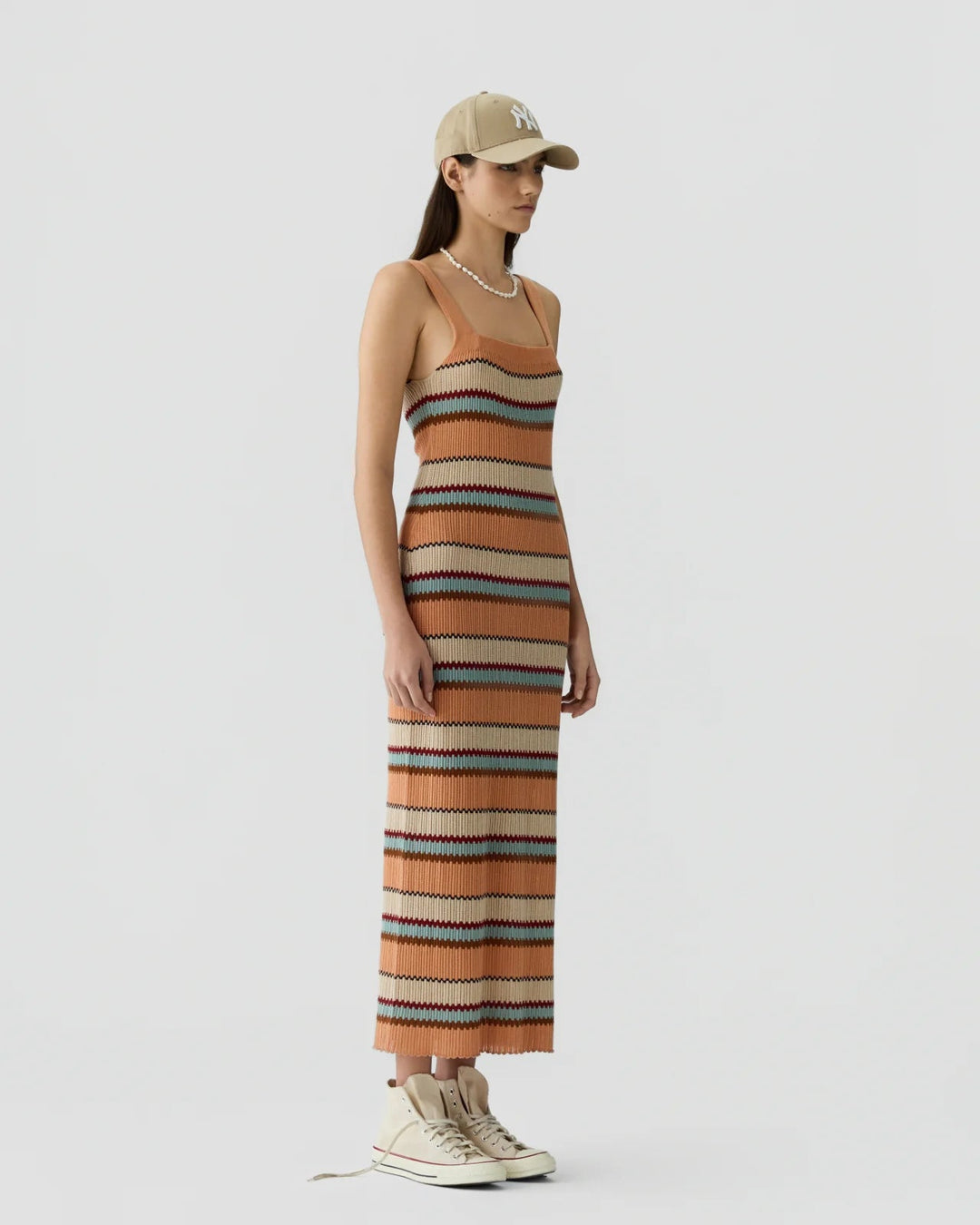 Palazzo Dress in Nectar Combo - obligato