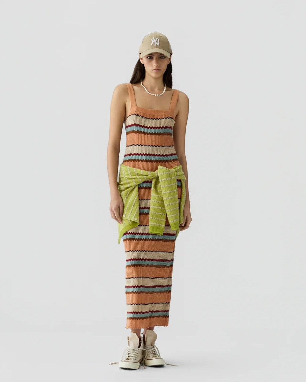 Palazzo Dress in Nectar Combo - obligato