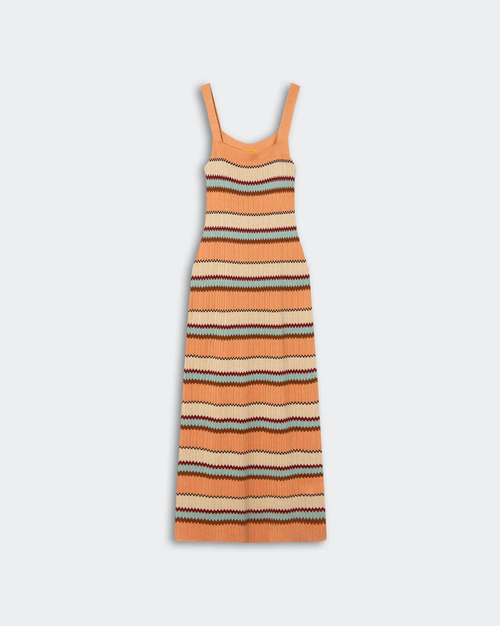 Palazzo Dress in Nectar Combo - obligato