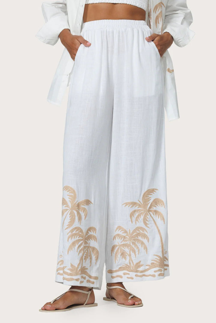 Palma Embroidered Pant - Palma - obligato