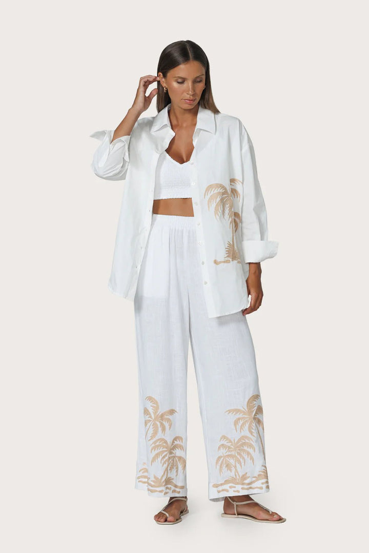 Palma Embroidered Pant - Palma - obligato