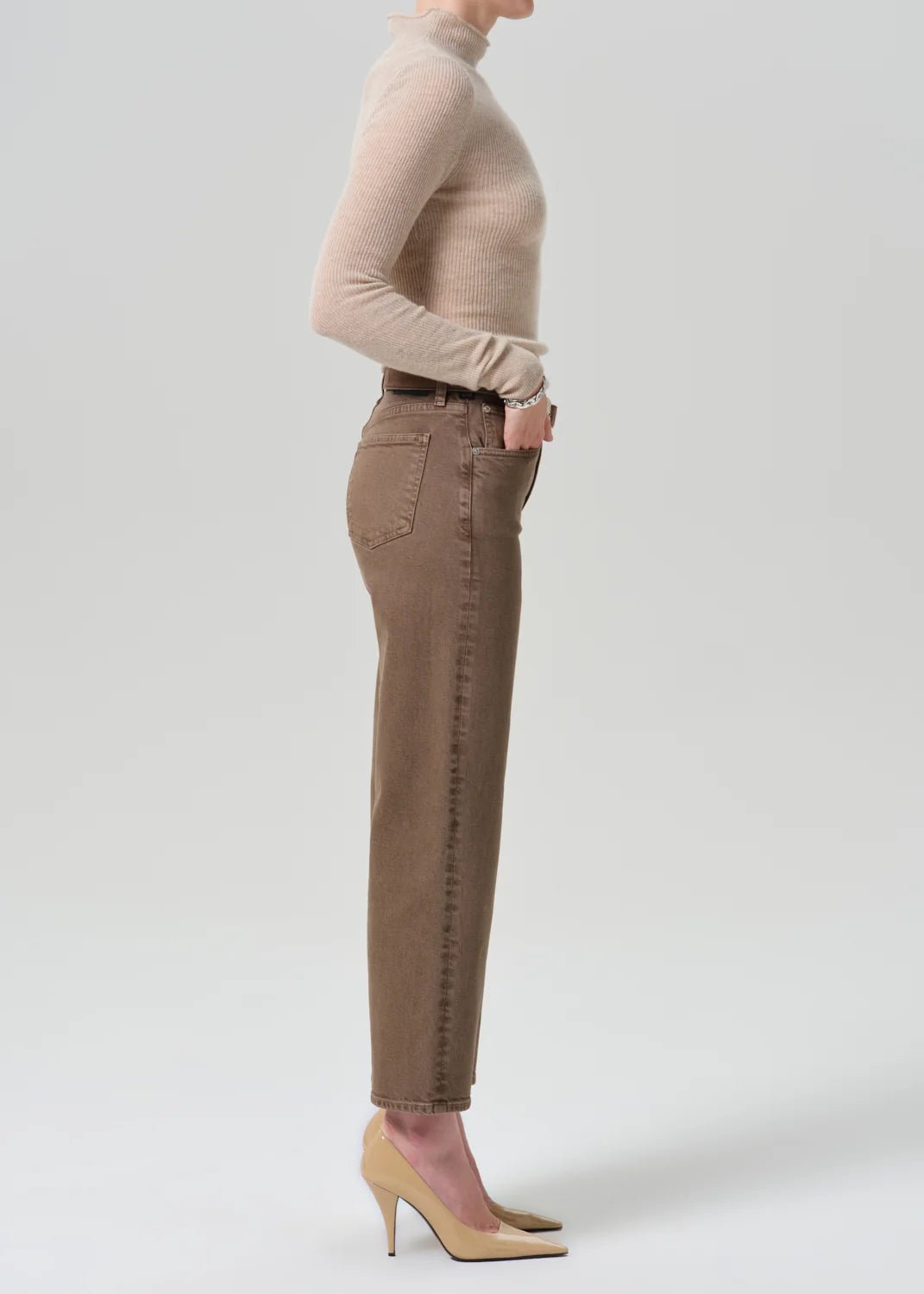 Palma Straight Clean Hem In Cocoa - obligato