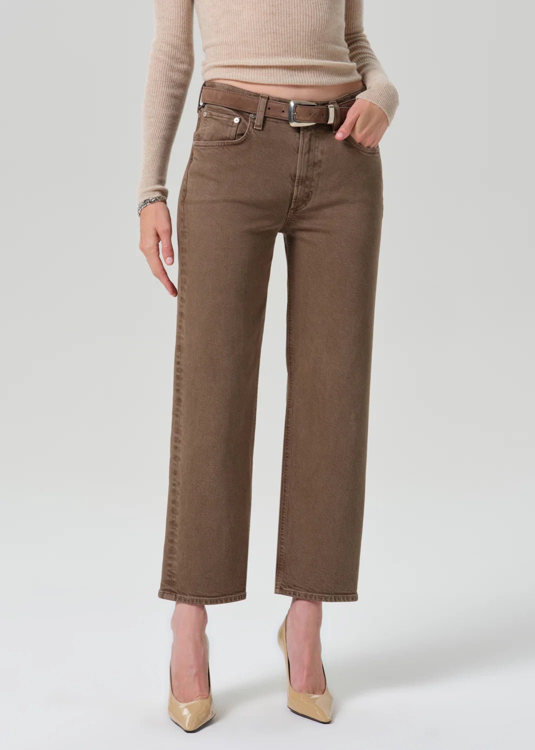 Palma Straight Clean Hem In Cocoa - obligato