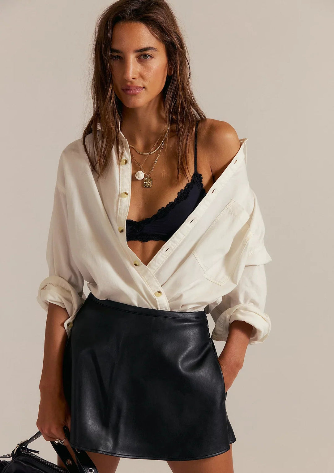 PARADISE FOUND VEGAN SKORT / BLACK - obligato