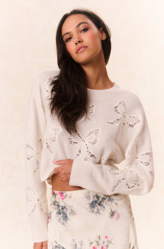 Parson Pullover Bow Print Pullover - obligato