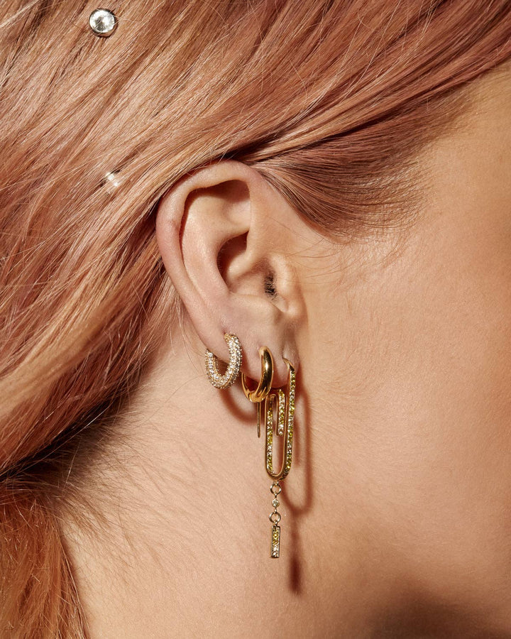 Pave Amalfi Huggies - Gold (Ships Mid August) - obligato