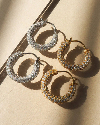 Pave Amalfi Huggies - Gold (Ships Mid August) - obligato
