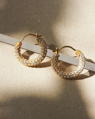 Pave Amalfi Huggies - Gold (Ships Mid August) - obligato