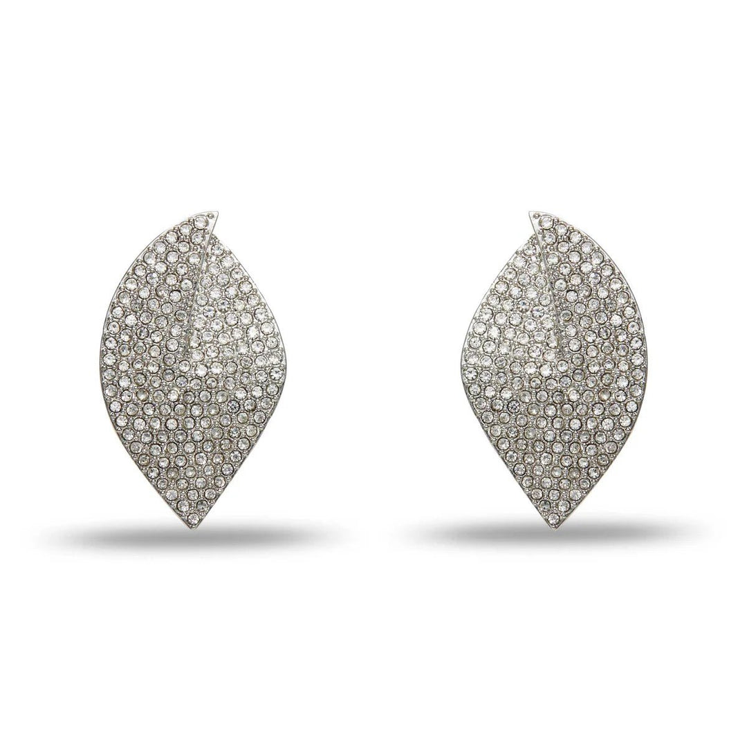 Pave Deco Feather Earring - obligato