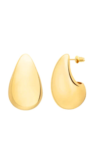 Pave Teardrop Earrings - Gold - obligato