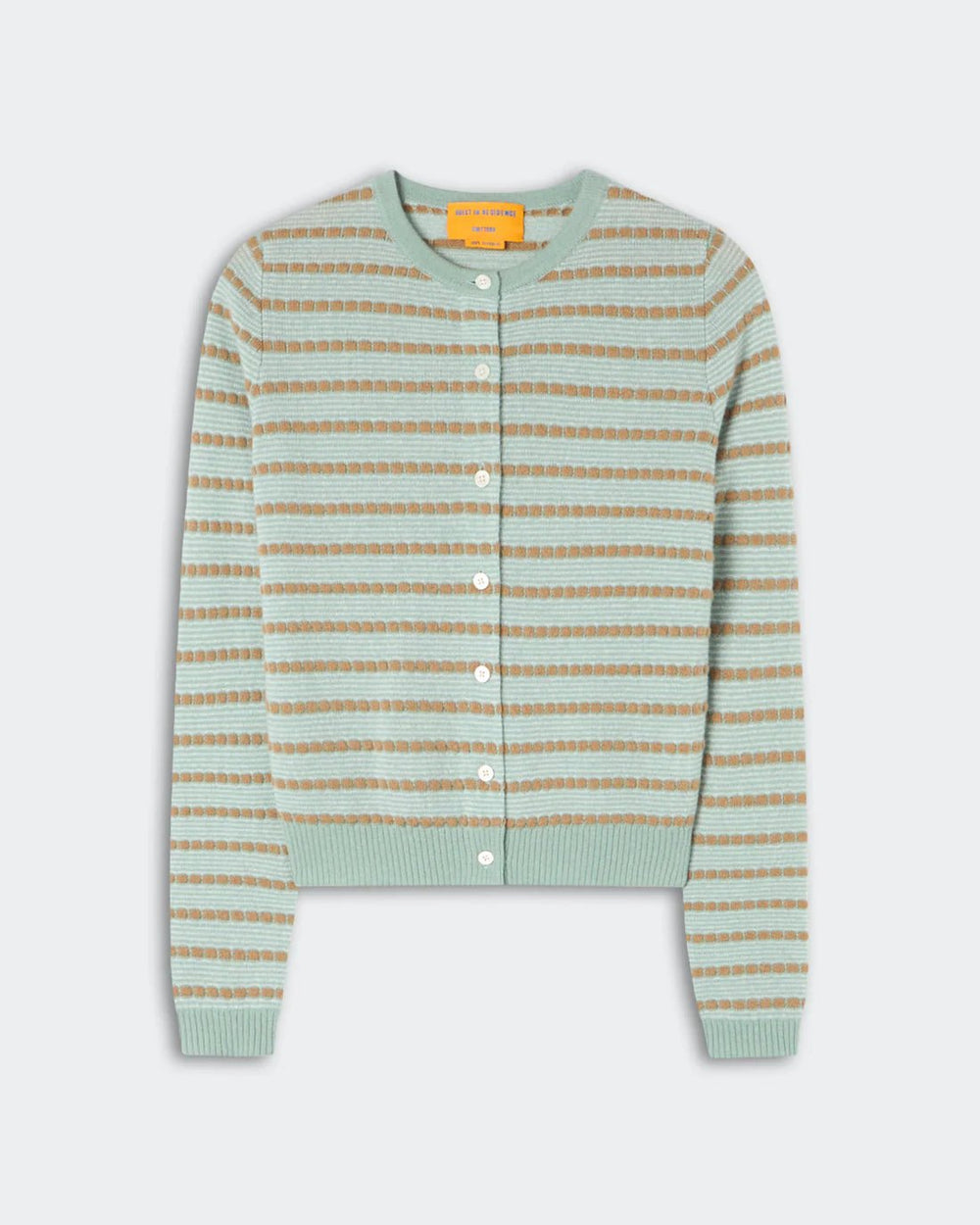 Pebble Stripe Jane Cardigan in Sage Brush Combo - obligato