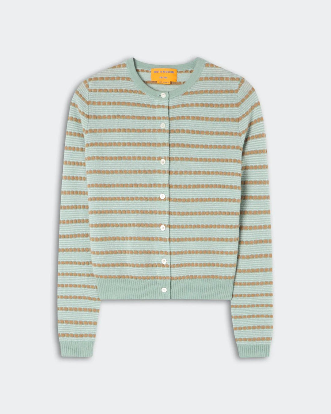 Pebble Stripe Jane Cardigan in Sage Brush Combo - obligato