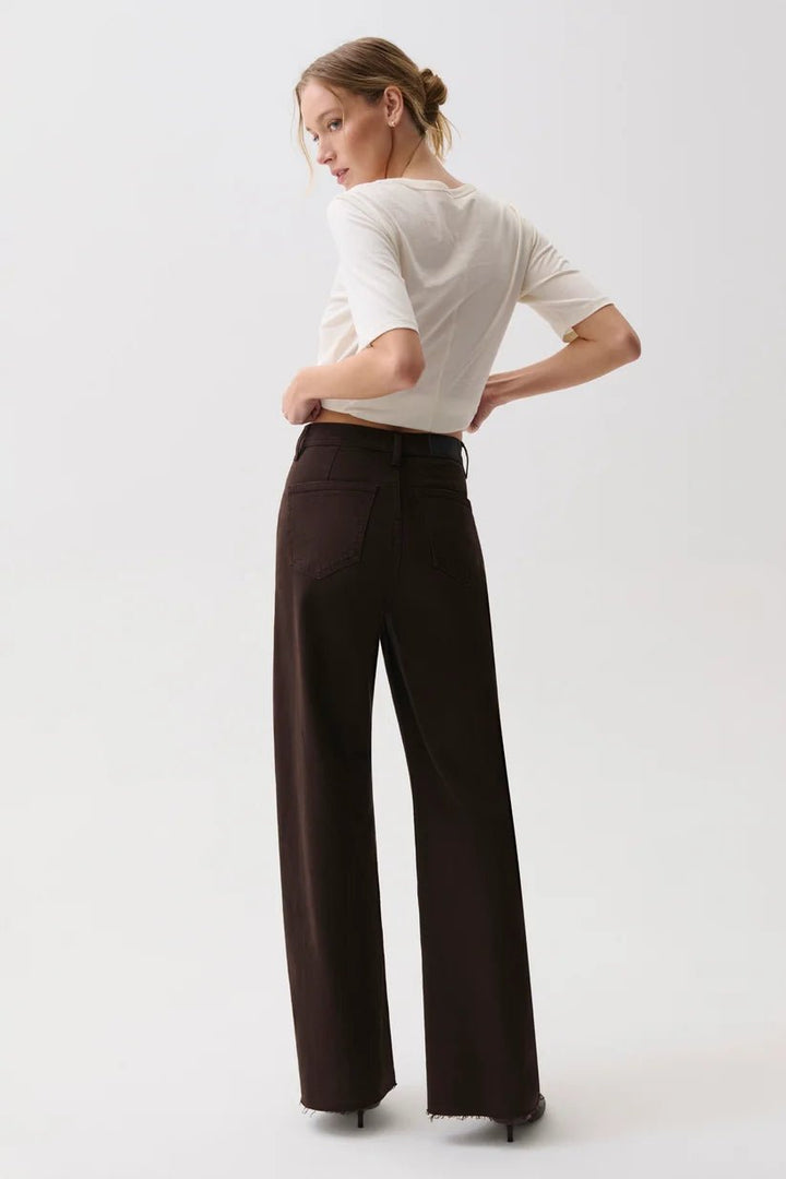 Penny High Rise Jean in Mocha - obligato